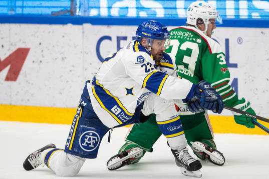 Leksands Marek Hrivik och Rögles Niklas Hansson