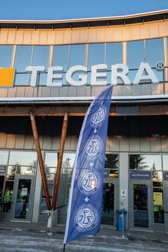 Tegera Arena innan ishockeymatchen i SHL mellan Leksand och