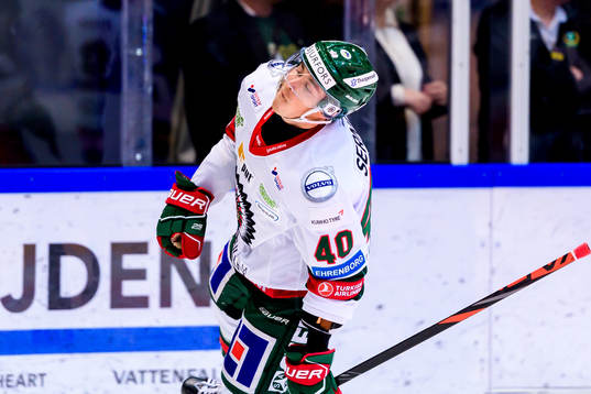 Frölundas Joel Mustonen deppar