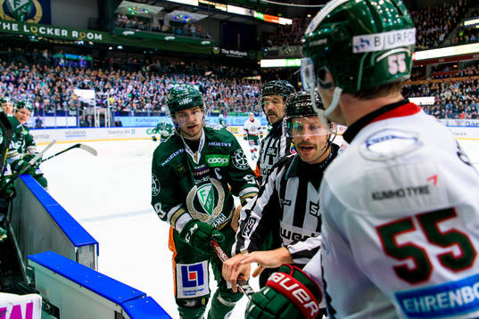 Färjestads Linus Johansson och Frölundas David Printz