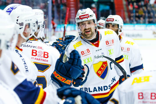 Djurgårdens Patrik Berglund jublar