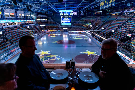 Interiör i Kinnarps arena