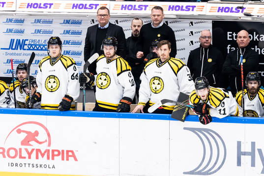Brynäs tränare Magnus Sundquist och assisterande tränare