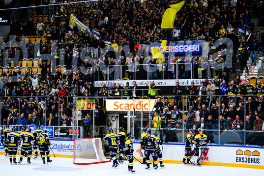 s spelare och supportrar jublar