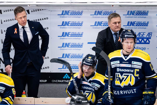 s assisterande tränare Nicklas Rahm och tränare Stephan