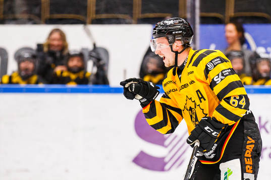 Skellefteås Jonathan Pudas  jublar