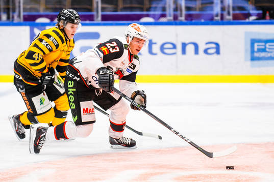 Malmö Redhawks Christoffer Forsberg och Skellefteås