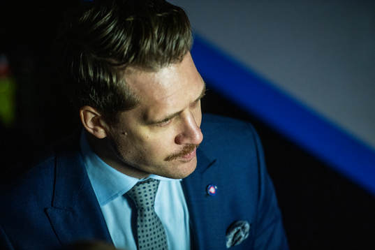 Växjös tränare Sam Hallam