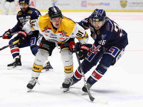 Linköpings Filip Karlsson och Luleås Austin Farley