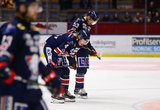 Linköpings Samuel Lofquist och Eddie Larsson deppar