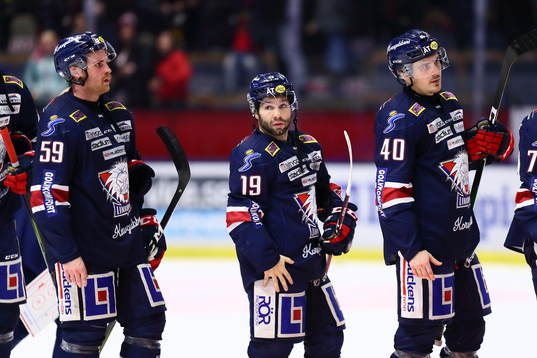 Linköpings Anton Mylläri, Joe Whitney och Adam Helewka