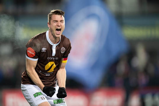Christian Gauseth of Mjøndalen celebrates