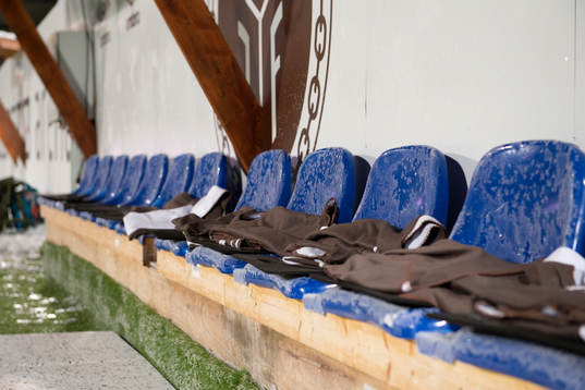 The players bench of Mjøndalen