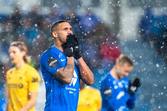 Ruben Gabrielsen of Molde looks dejected
