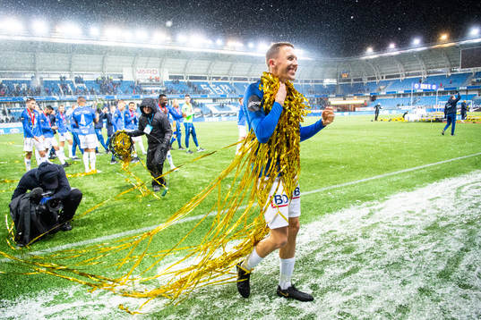 Mattias Moström of Molde celebrates
