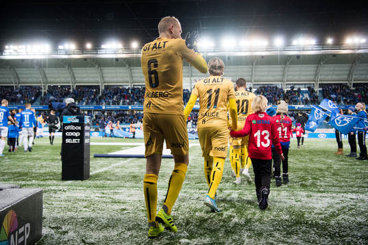 Vegard Leikvoll Moberg and Jens Petter Hauge of Bodø/Glimt