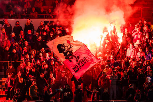 Spectators in the stands