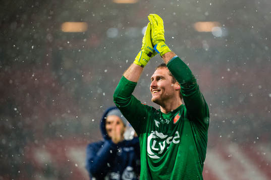 Iven Austbø of Viking celebrates