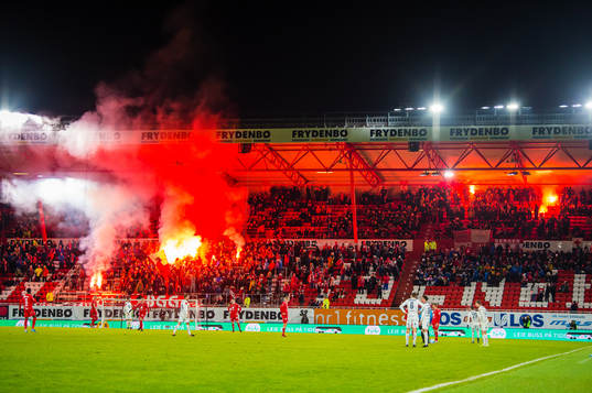 Spectators in the stands