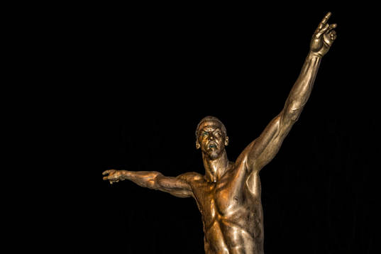 The statue of Zlatan Ibrahimovic