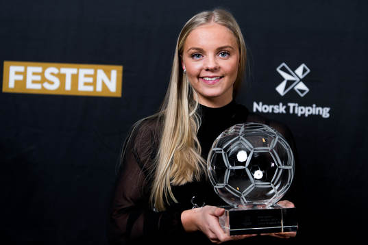 Celine Emilie Nergård of Fløya poses for a portrait with