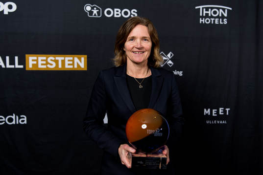 Hege Riise, head coach of LSK Kvinner, poses for a portrait