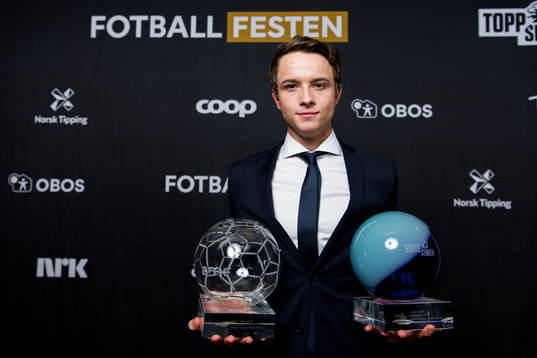 Håkon Evjen of Bodø/Glimt poses for a portrait with the