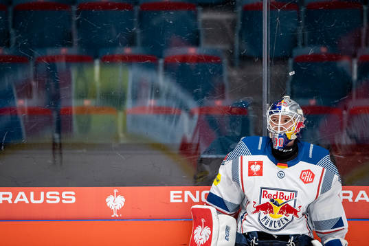 goalkeeper Daniel Fiessinger of Red Bull Munich