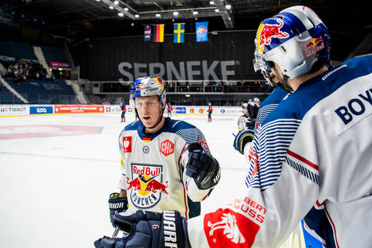 Jason Jaffray of Red Bull Munich celebrates