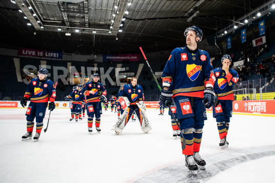 Patrik Berglund of Djurgården celebrates