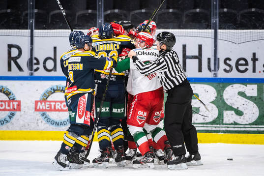 Ett bråk mellan spelarna