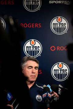 Dave Tippett, head coach of the Edmonton Oilers