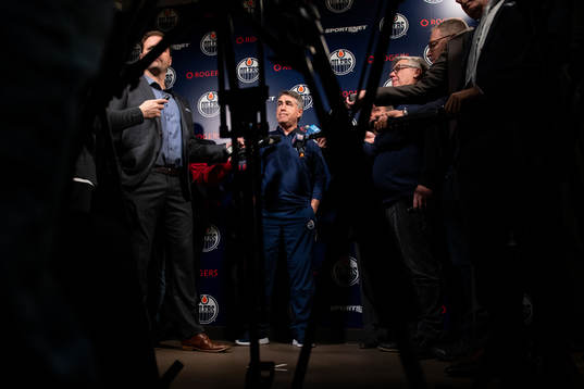 Dave Tippett, head coach of the Edmonton Oilers
