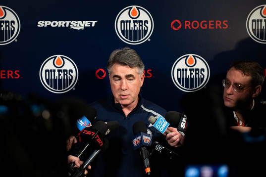Dave Tippett, head coach of the Edmonton Oilers
