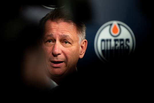 Ken Holland general manager of the Edmonton Oilers