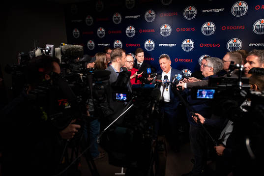 Ken Holland general manager of the Edmonton Oilers