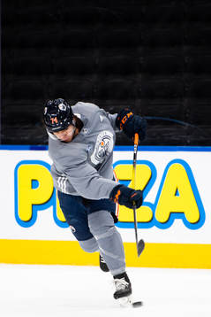 Ethan Bear of the Edmonton Oilers