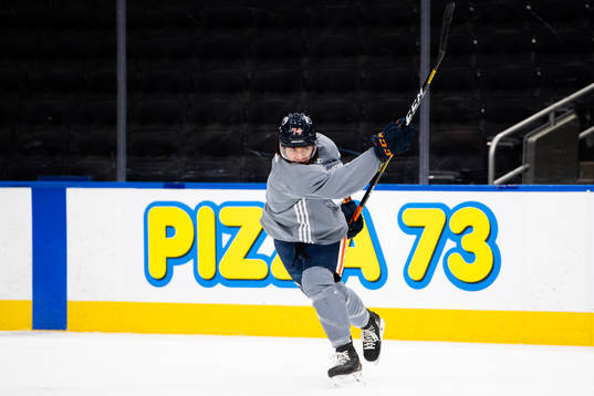 Ethan Bear of the Edmonton Oilers