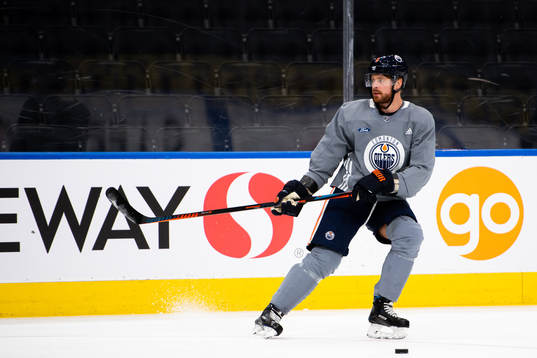 Adam Larsson of the Edmonton Oilers