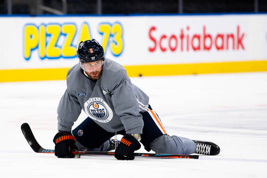 Adam Larsson of the Edmonton Oilers