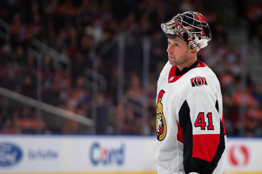 goaltender Craig Anderson of the Ottawa Senators