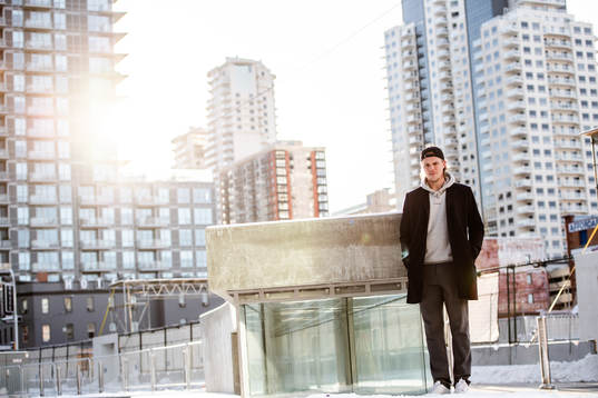 Joel Persson of the Edmonton Oilers poses for a portrait