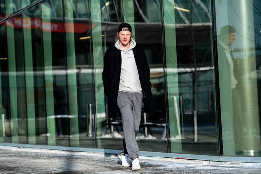 Joel Persson of the Edmonton Oilers poses for a portrait