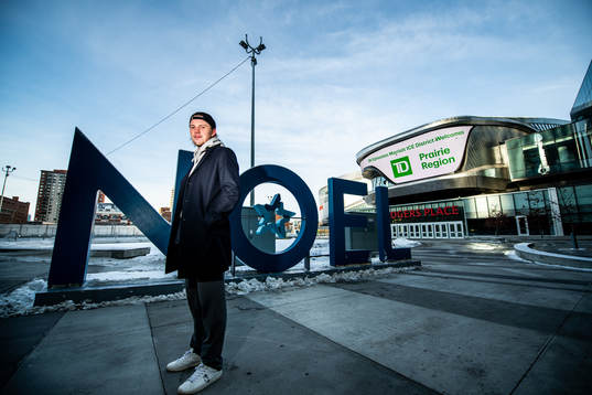 Joel Persson of the Edmonton Oilers poses for a portrait