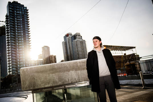 Joel Persson of the Edmonton Oilers poses for a portrait