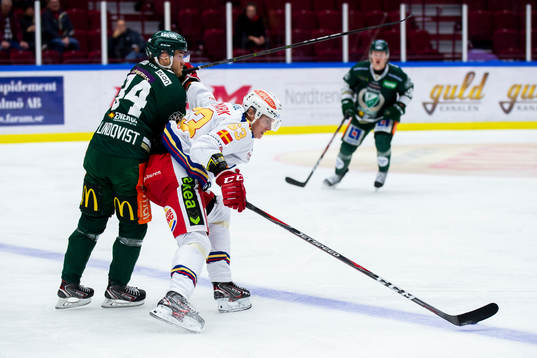 Malmö Redhawks Fredrik Händemark och Färjestads Michael