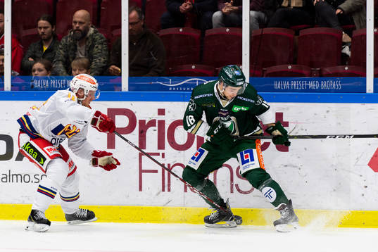 Malmö Redhawks Matias Lassen  och Färjestads Lucas