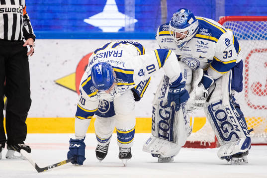 Leksands Johan Fransson skada och Leksands målvakt Axel