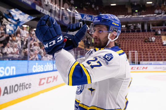 Leksands Marek Hrivik jublar
