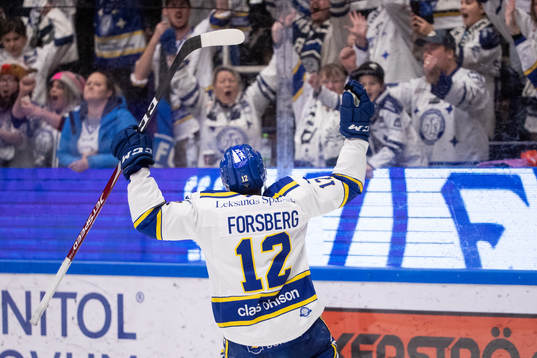 Leksands Fredrik Forsberg jublar